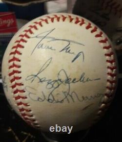 500 HR Club Signed Baseball Mickey Mantle Ted Williams Sweet Spot 12 Signed JSA