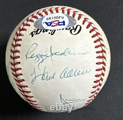500 HR Signed Baseball Mickey Mantle Ted Williams Willie Mays Aaron 11 Auto Psa