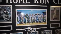 500 Home Run Club 24x40 Showcase Piece Signed by 11 HOF'ers Ted Williams Mantle