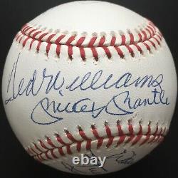500 Home Run Club Autographed NL Ball, Mickey Mantle, Ted Williams, 11 SIG, JSA