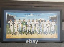 500 Home Run Club Signed / Autographed & Framed Ron Lewis 20x36 Poster GORGEOUS
