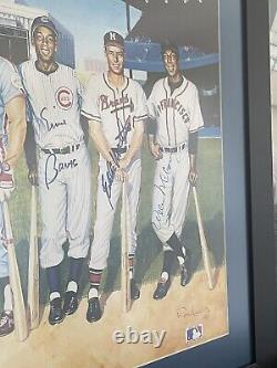 500 Home Run Club Signed / Autographed & Framed Ron Lewis 20x36 Poster GORGEOUS