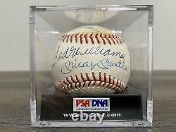 500 Home Run Club Signed Baseball (11) Mickey Mantle Ted Williams Hank Aaron PSA