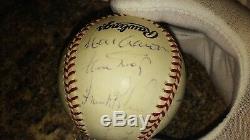 500 home run club signed baseball Ted Williams, Mickey Mantle and more