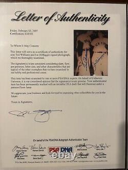 Amazing JOE DIMAGGIO-TED WILLIAMS Signed Autographed Photo-PSA Letter