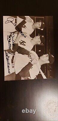 Autographed 8×10 Photgraph By Mickey Mantle, Ted Williams, Joe DiMaggio