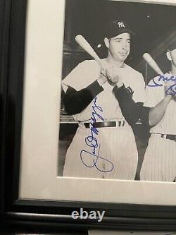 Autographed Mickey Mantle Joe Dimaggio Ted Williams Signed 8x10 Framed Photo JSA
