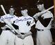 Autographed Photo Of Baseball Legends Joe Dimaggio, Mickey Mantle, Ted Williams
