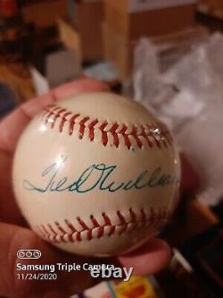 Autographed Ted Williams Baseball Hand Signed at Upper Deck Show