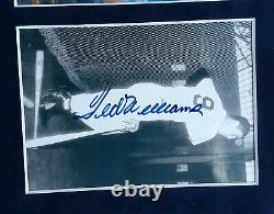 Autographed photos of Joe DiMaggio, Mickey Mantle, and Ted Williams, early 90s