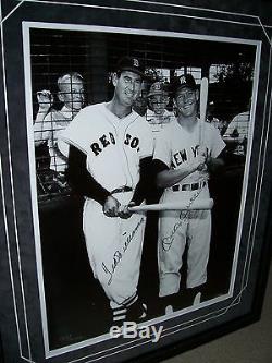 Autographed picture of ted williams and mickey mantle