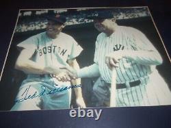 Awesome Ted Williams Babe Ruth Autographed Photo Signed Framed 16 x 20 LOOK