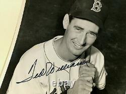 Awesome and Really Superb One of a Kind Ted Williams Autographed Red Sox Photo