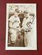 Babe Ruth Signed Baseball Player 3.5x5.5 Photograph With Ted Williams With Coa