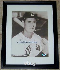 BUT IT NOW SALE! Ted Williams Signed Autographed Baseball 11x14 Photo PSA LOA