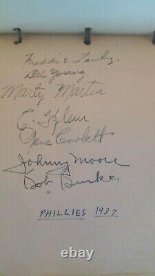 Babe Ruth 2x Lou Gehrig Ted Williams Vintage Signed Book 131 Autos Jsa Loa
