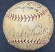 Babe Ruth Lou Gehrig Ted Williams Hank Aaron Signed Baseball Beckett Psa/dna Loa