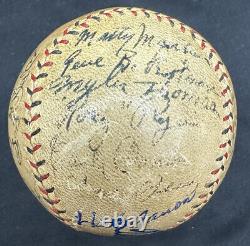Babe Ruth Lou Gehrig Ted Williams Hank Aaron Signed Baseball Beckett PSA/DNA LOA