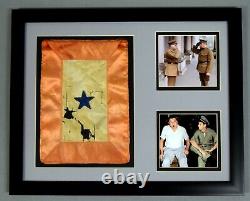 Babe Ruth Signed Auto Autograph Ted Williams Ww2 Normandy Star Flag Display