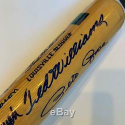 Beautiful All Century Team Signed Bat 16 Sigs With Ted Williams PSA DNA COA