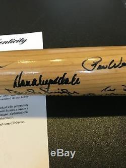 Beautiful Hall Of Fame Multi Signed Cooperstown Bat With21 Sigs Ted Williams PSA