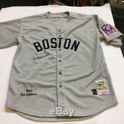 Beautiful Ted Williams Signed 1939 Boston Red Sox Rookie Jersey With JSA COA