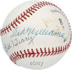 Bill Terry & Ted Williams Boston Red Sox Autographed Baseball JSA