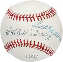Bill Terry & Ted Williams Boston Red Sox Autographed Baseball JSA