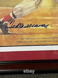 Boston Red Sox Hall of Famer Ted Williams Signed Framed 16x20 photo with JSA Cert