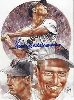 Boston Red Sox Legend Ted Williams signed 8X10 Photo Baseball HOF 500 Home Runs