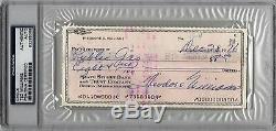 Boston Red Sox Ted Williams Signed Check Autograph Auto PSA