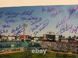 Boston Red Sox Ted Williams Tribute Signed 16x20 Fenway Park 57 Autographs A