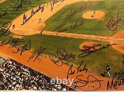 Boston Red Sox Ted Williams Tribute Signed 16x20 Fenway Park 57 Autographs A