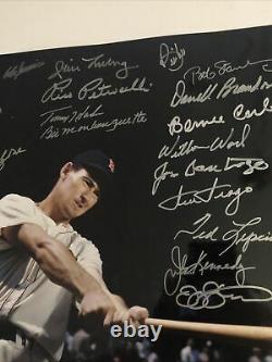 Boston Red Sox Ted Williams Tribute Signed 16x20 Photo 31 Autographs Lot C