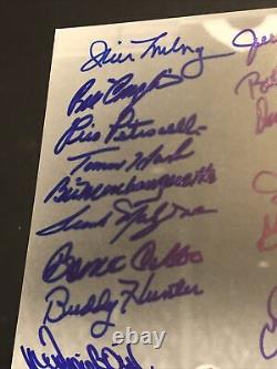 Boston Red Sox Ted Williams Tribute Signed 16x20 Photo 32 Autographs 1947 Lot C