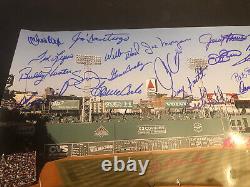 Boston Red Sox Ted Williams Tribute Signed 16x20 Photo 32 Autographs Color TWT2