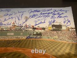 Boston Red Sox Ted Williams Tribute Signed 16x20 Photo 32 Autographs Color TWT2