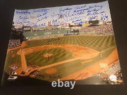Boston Red Sox Ted Williams Tribute Signed 16x20 Photo 32 Autographs Color TWT3