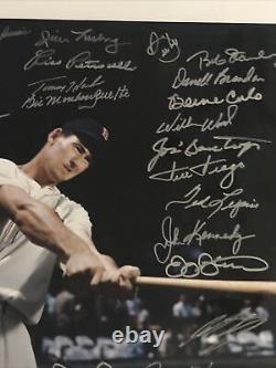 Boston Red Sox Ted Williams Tribute Signed 16x20 Photo 32 Autographs Lot A