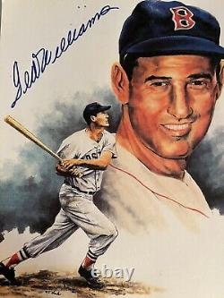 Boston Red Sox Ted Williams signed photo. 8x10 inches