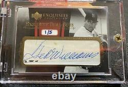 CY YOUNG / TED WILLIAMS DUAL AUTO 1/5 2006 Exquisite Legendary Cuts RED SOX