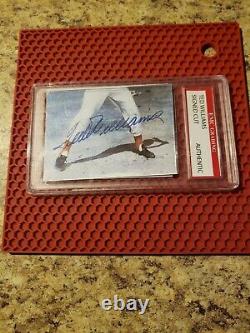 Emc graded cut ted williams signature with cert of authenticity