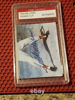 Emc graded cut ted williams signature with cert of authenticity