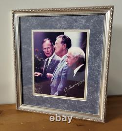 George Bush, Ted Williams & Joe DiMaggio JSA Authenticated Autographed Photo