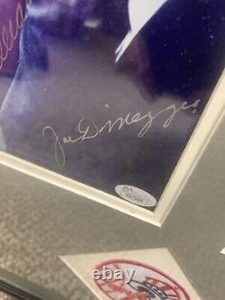 George Bush Ted Williams Joe DiMaggio Signed 8x10 JSA LOA 18x24 Double Matted