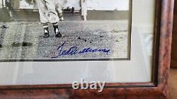 HOF Boston Red Sox Ted Williams Signed 16x20 B&W framed/matted photo. JSA LOA