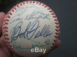 Hall of Fame Multi Signed Baseball 16x signed Baseball Ted Williams Beckett BAS