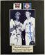 Hank Aaron/braves And Ted Williams/red Sox Sign Auto Photo Matted 8x10 Withcoa