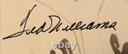 Hof Ted Williams Signed Autographed 11x13 Vintage Sepia Tone Photo Cas Authentic