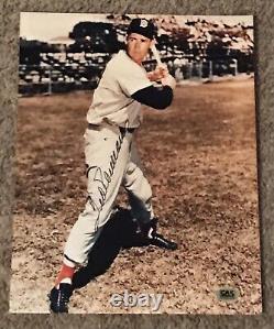 Hof Ted Williams Signed Autographed 8x10 Vintage Photo Red Sox Cas Authentic